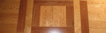 Using oak parquet to make a design