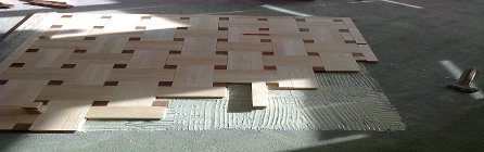 Installing a wooden pane from hardwood