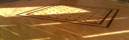 Installing artistic hardwood flooring