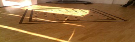 Making a rosette from hardwood flooring